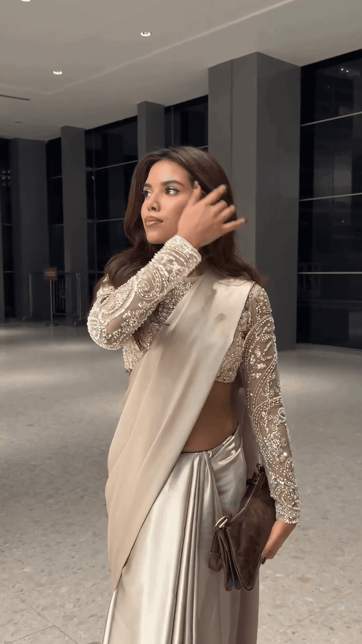 Ivory Royale Shamoos Saree
