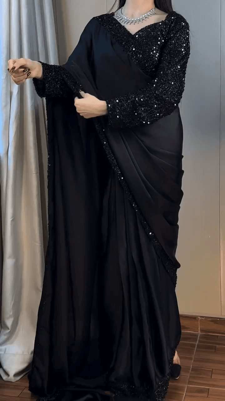 Noir Moonlight Saree